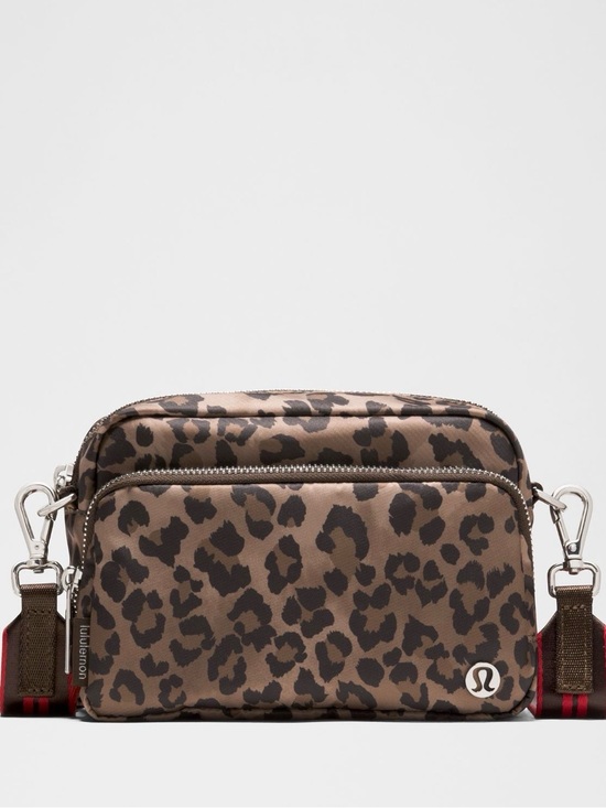lululemon athletica Handbags - Lululemon Leopard Print Everywhere Crossbody Bag 2L